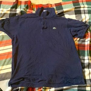 👕 LACOSTE POLO SHORT NAVY BLUE